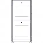 Серверный шкаф Systeme Electric Uniprom 48U-600/1070 UR3107