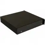 Полка для серверного шкафа Hyperline для документов с замком 2U 88х483х460 мм TDR3-2U-460-RAL9004