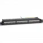 Патч-панель Hyperline WR-PL-24-C5E-SH-D (24 порта, FTP, Cat. 5e)