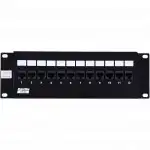 Патч-панель Hyperline PPW-12-8P8C-C5E (12 портов, Flat, Cat. 5e)