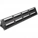 Патч-панель WRline WR-PL-48-C5E-D (48 портов, STP, Cat. 5e)