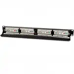 Патч-панель Hyperline 19" 1U с угловыми портами 24 порта RJ-45 кат.5е PP2A-19-24S-8P8C-C5E-110 (24 порта, FTP, Cat. 5e)