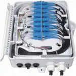 Оптический кросс Hyperline Бокс оптический настенный 16 портов (SC, duplex LC) без пигтейлов и проходных адаптеров FO-WBI-16A-GY