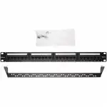 Патч-панель WRline Патч-панель 19" (1U) 24 порта RJ-45 WR-PL-24-C5E-D (24 порта, UTP, Cat. 5e)