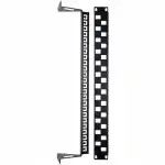 Патч-панель Hyperline патч-панель 19" 24 порта Flat Type 1U (без модулей) PPBL3-19-24S-RM (24 порта)