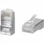 Коннектор WRline Коннектор RJ-45 под витую пару категория 5e экранированный универсальный (100 шт в упак.) WR-8P8C-5E-SH