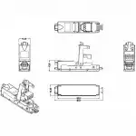 Инструмент для монтажа СКС Hyperline Проходной адаптер (coupler) категория 6 полный экран IDC CA3-IDC-C6-SH-F-SL