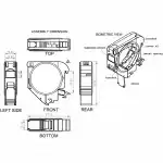 Аксессуар для кабельных сетей Hyperline Крепление для Keystone Jack на DIN-рейку в распределительные щиты для промышленных решений с 2-мя боковыми крышками ширина 21 мм FP-IE-DIN-KJ-1A-GY