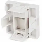 Кабельный канал Hyperline Вставка 45x45 (аналог Mosaic) для 1 модуля формата Keystone Jack, со шторкой SIP2-1K-M45-45