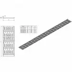 Аксессуар для серверного шкафа Hyperline Перфорированный вертикальный кабельный организатор-лоток 150х9 мм высотой 1868 мм для шкафа серии TTR TTB для шкафа высотой 42U CDV-150x9-42U-RAL9005