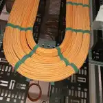 Аксессуар для серверного шкафа Hyperline Перфорированный вертикальный кабельный организатор-лоток 150х9 мм высотой 1868 мм для шкафа серии TTR TTB для шкафа высотой 42U CDV-150x9-42U-RAL9005