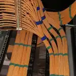 Аксессуар для серверного шкафа Hyperline Перфорированный вертикальный кабельный организатор-лоток 150х9 мм высотой 1868 мм для шкафа серии TTR TTB для шкафа высотой 42U CDV-150x9-42U-RAL9005