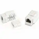 Модуль Hyperline Модуль Keystone Jack RJ-45(8P8C) категория 5e KJNE-8P8C-C5e-90-WH