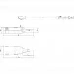 Инструмент для монтажа СКС Hyperline Шнур тестовый 2-х контактный 6P2C KR-CABLE-6P2C