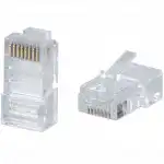 Коннектор WRline Коннектор RJ-45 под витую пару категория 5e неэкранированный универсальный (100 шт в упак.) WR-8P8C-C5E
