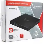 Оптический привод Gembird Внешний DVD-привод DVD-USB-02