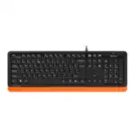 Клавиатура A4Tech Клавиатура Fstyler FK10 FK10 ORANGE (Проводная, USB)