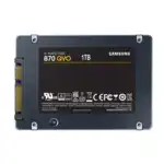 Внутренний жесткий диск Samsung 870 QVO 1000 ГБ MZ-77Q1T0BW (SSD (твердотельные), 1 ТБ, 2.5 дюйма, SATA)