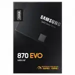 Внутренний жесткий диск Samsung 870 EVO Client SSD 250 ГБ MZ-77E250BW (SSD (твердотельные), 250 ГБ, 2.5 дюйма, SATA)
