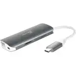 Аксессуар для ПК и Ноутбука j5create Мульти-переходник USB-C с HDMI / Ethernet / USB Type-A 3.1 /PD 3.0 JCD383