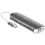 Аксессуар для ПК и Ноутбука j5create Мульти-переходник USB-C с HDMI / Ethernet / USB Type-A 3.1 /PD 3.0 JCD383