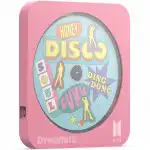 Оптический привод LG K-POP BTS Dynamite Multi OS DVD writer Pink External Slim GPM2MK10