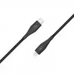 Кабель интерфейсный Belkin DuraTek Plus (1.2m) F8J243BT04-BLK (USB Type C - Lightning (8pin))
