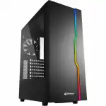 Корпус Sharkoon RGB SLIDER BLACK RGB SLIDER bk (Игровые, Midi-Tower)