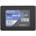 Внутренний жесткий диск Qumo Novation 3D OEM [Q3DT-120GSCY] (SSD (твердотельные), 120 ГБ, 2.5 дюйма, SATA)
