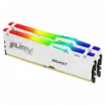 ОЗУ Kingston FURY Beast White RGB KF552C36BWEAK2-32 (DIMM, DDR5, 32 Гб (2 х 16 Гб), 5600 МГц)