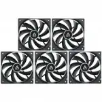 Охлаждение ARCTIC Cooling F12 PWM PST Value Pack (Black) (5pc) [ACFAN00250A] (Для системного блока)