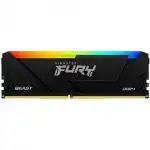 ОЗУ Kingston FURY Beast RGB KF432C16BB12AK4/64 (DIMM, DDR4, 64 Гб (4 х 16 Гб), 3200 МГц)