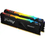 ОЗУ Kingston Fury Beast RGB KF432C16BB2AK2/64 (DIMM, DDR4, 64 Гб (2 х 32 Гб), 3200 МГц)