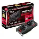 Видеокарта Asus RX 570 Rog 4Gb EX-RX570-4G (4 ГБ)