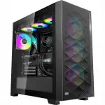 Корпус PCcooler C3D510 ARGB BLACK C3 D510 ARGB BK (Игровые, Midi-Tower)