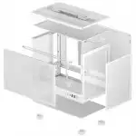 Корпус Deepcool CH160 MESH WH R-CH160-WHNMI0-G-1 (Игровые, Mini-Tower)