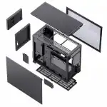 Корпус Jonsbo D31 STD SCREEN Black (Игровые, Mini-Tower)