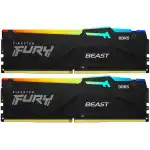 ОЗУ Kingston Fury Beast Black RGB KF560C30BBEAK2-16 (DIMM, DDR5, 16 Гб (2 х 8 Гб), 6000 МГц)