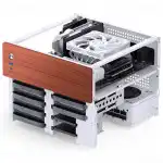 Корпус Jonsbo N4 White (Имиджевые, Micro-Tower)