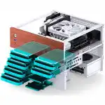 Корпус Jonsbo N4 White (Имиджевые, Micro-Tower)