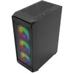 Корпус Bloody BD-CC114F Black BD-CC114F-BK (Игровые, Midi-Tower)