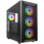 Корпус Montech XR WOOD BLACK (Игровые, Midi-Tower)
