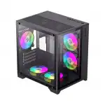 Корпус GameMax Infinity Mini 7 ARGB Fans + Controller Black 9101-0000R0191 (Игровые, Mini-Tower)