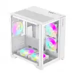 Корпус GameMax Infinity Mini 7 ARGB Fans + Controller White 9101-0000R00190 (Игровые, Mini-Tower)