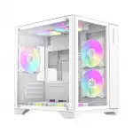 Корпус GameMax Infinity Mini 7 ARGB Fans + Controller White 9101-0000R00190 (Игровые, Mini-Tower)