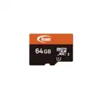 Флеш (Flash) карты Team Group MicroSDXC UHS-1 64GB w/Adapter TUSDX64GUHS03 (64 ГБ)