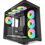 Корпус Sama V60 Black V60-BKADA7X1-GL (Игровые, Midi-Tower)