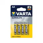 Батарейка VARTA Superlife Mignon 1.5V - R6P/AA (4 шт) R6P Superlife