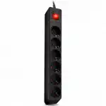 Распределитель питания Sven Optima 5,0 m (6 розеток) черный SV-021030