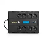 Источник бесперебойного питания ExeGate NEO Smart LHB-650.LCD.AVR.8SH.CH.RJ.USB EX295013RUS (Линейно-интерактивные, Напольный, 650 ВА, 390)